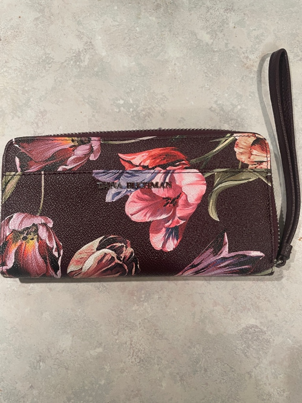 NWOT Dana Buchman Tulip Floral Wristlet